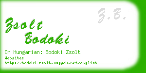 zsolt bodoki business card